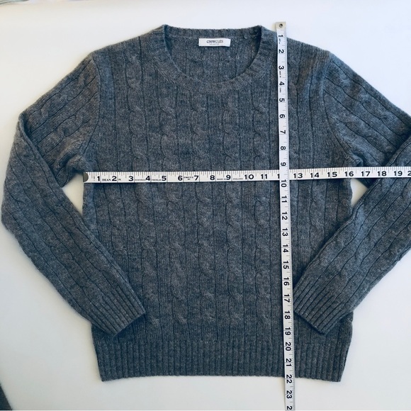 Crew Cuts Cable Knit Grey Crew Neck Light Grey Sweater Kids - XL - Picture 5 of 5